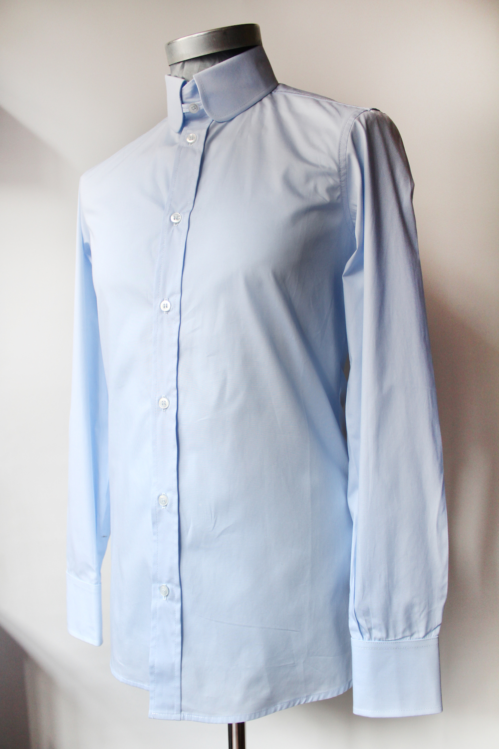 Pale pink rounded tab collar shirt – Mendoza Menswear