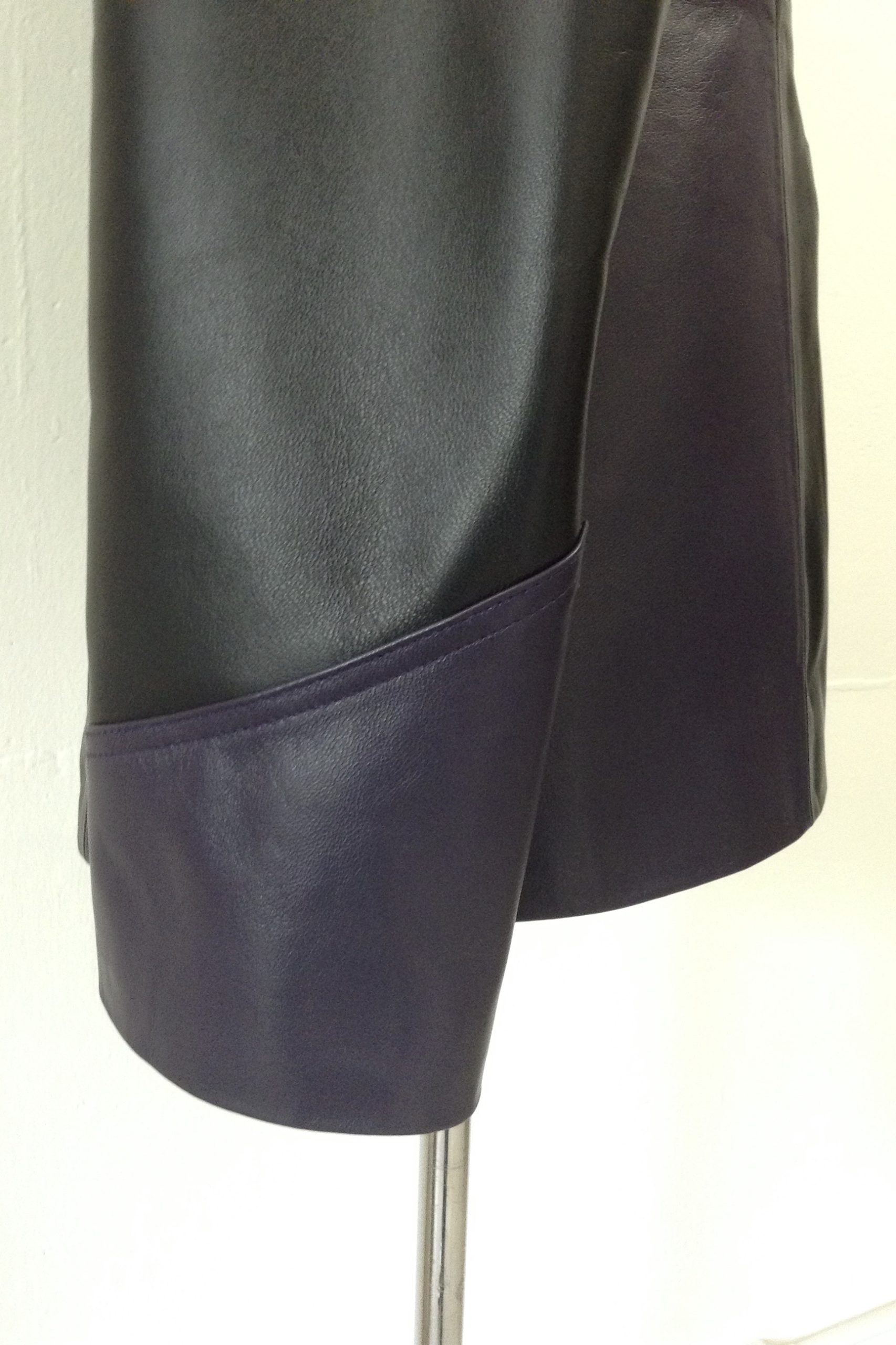 Purple and Black Nappa leather budgie jacket – Mendoza Menswear