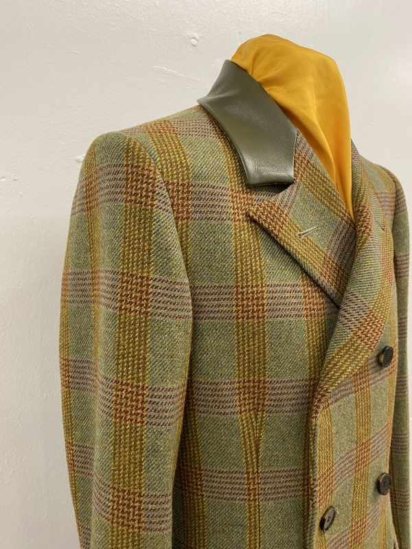 The ‘Hamilton’ fitted check tweed coat – Mendoza Menswear